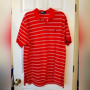 Red Polo Golf shirt Mens XL